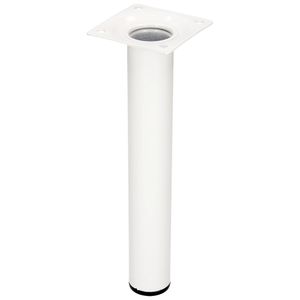 Duraline Meubelpoot Rond Wit Staal Ø3x20cm - Duraline Furniture Leg Round White Steel Ø3x20cm