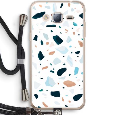 Terrazzo N°13: Samsung Galaxy J3 (2016) Transparant Hoesje met koord