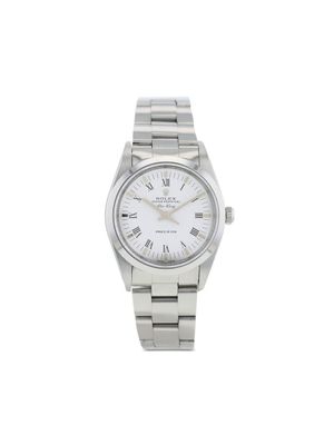 Rolex montre Air-King 34 mm pre-owned (1998) - Blanc