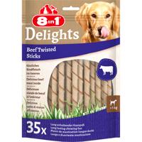 8in1 8in1 Delights Beef Twisted Sticks Snack 35st