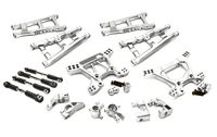 Integy Billet Machined Alloy Suspension Kit, Silver - Traxxas Rustler 4X4
