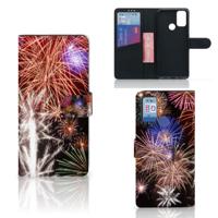 Alcatel 1S (2021) | Wallet Case | met Pasjes | Vuurwerk