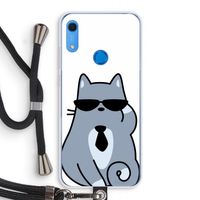 Cool cat: Huawei Y6s Transparant Hoesje met koord