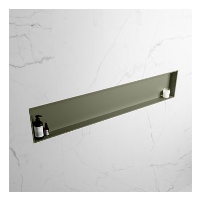 Wandnis Solid Surface Easy | In- en opbouw | 150x30x8 cm | 1 vak | Army