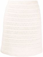 Ermanno Scervino jupe crayon en crochet - Tons neutres