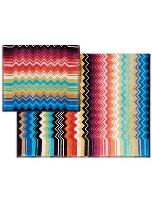 Missoni Home lot de deux serviettes de bain Giacomo - Multicolore