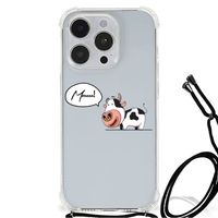 iPhone 14 Pro Stevig Bumper Hoesje Cow