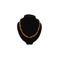 Ketting Tijgeroog facet - 43 cm - bruin - 43 cm - thumbnail