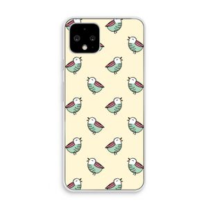 Vogeltjes: Pixel 4 Transparant Hoesje