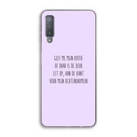 Ochtendhumeur: Samsung Galaxy A7 (2018) Transparant Hoesje