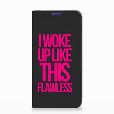 Samsung Galaxy S10e Hoesje met tekst Woke Up - Origineel Cadeau Zelf Maken