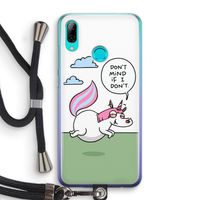 Unicorn: Huawei P Smart (2019) Transparant Hoesje met koord