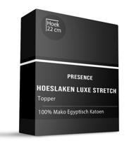 Topper Hoeslaken - Mako Egyptisch Katoen - 140x200 cm - Taupe - Presence - Dekbed-Discounter.nl