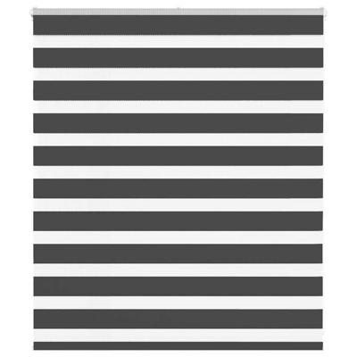 Zebra rolgordijn 120x100 cm stofbreedte 115,9 cm zwart