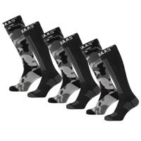 Poederbaas Skisokken 6-pack Camo Black-43/46
