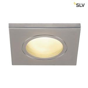 Plafondinbouwarmatuur DOLIX OUT Mat Chroom vierkant GU10