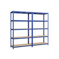 Zware plank met 5 verstelbare planken, Blauw / 2 / 60x120x200cm