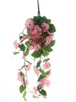 Hanging petunia bush pink 79 cm kunstbloem - Nova nature