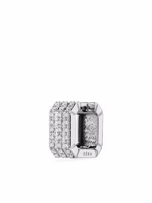 EÉRA boucle d'oreille Candy en or blanc 18ct ornée de diamants - Argent