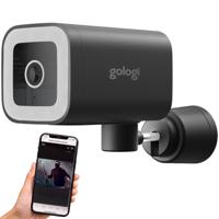 Gologi Premium Outdoorcamera - Nachtzicht - Camera - 4MP - IP Camera - Geluid/Bewegingsdetectie - Wifi/App - Zwart - thumbnail