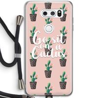 Cactus quote: LG V30 Transparant Hoesje met koord