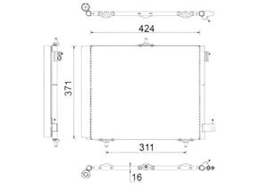 Condensor, airconditioning AC460000S