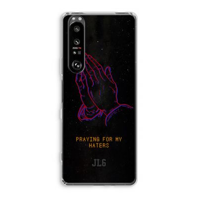 Praying For My Haters: Sony Xperia 1 III Transparant Hoesje