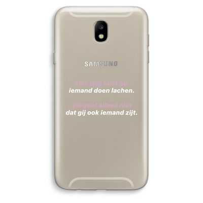 gij zijt ook iemand: Samsung Galaxy J7 (2017) Transparant Hoesje