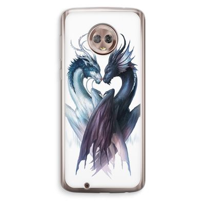 Yin Yang Dragons: Motorola Moto G6 Transparant Hoesje