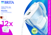 Brita Marella Waterfilterkan Wit + 12 Maxtra Filterpatronen