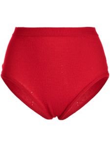 Kiki de Montparnasse culotte en cachemire à taille haute - Rouge