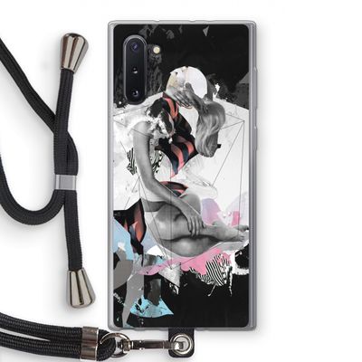 Camouflage de sommeil: Samsung Galaxy Note 10 Transparant Hoesje met koord