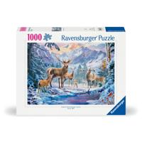 Ravensburger puzzel reeën en herten in het bos - 1000 stukjes