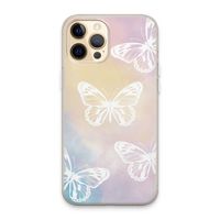 White butterfly: iPhone 13 Pro Max Transparant Hoesje