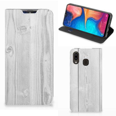 Samsung Galaxy A30 Book | Wallet Case | White Wood