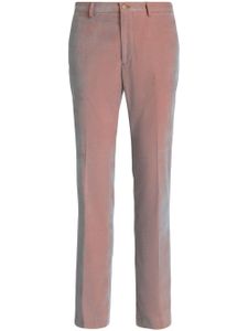 ETRO pantalon de costume en velours - Rose