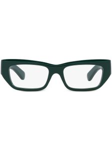 Gucci Eyewear lunettes de vue rectangulaires à plaque logo - Gris