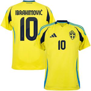 Zweden Shirt Thuis 2024-2025 + Ibrahimovic 10