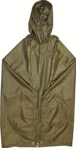 Highlander Poncho met capuchon - Olive