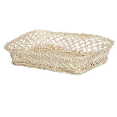 Broodmand rechthoekig - 22 x 30 x 6 cm - mandje rotan/riet