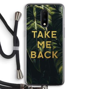 Take me back: OnePlus 7 Transparant Hoesje met koord