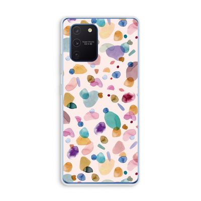 Terrazzo Memphis Pink: Samsung Galaxy Note 10 Lite Transparant Hoesje
