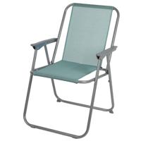 Sunnydays Picnic camping/strand stoel - aluminium - inklapbaar - grijs - L53 x B55 x H75 cm   -