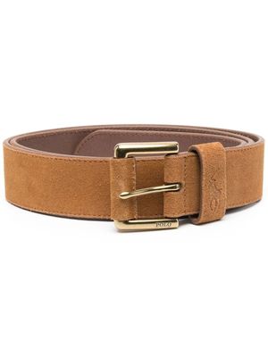 Polo Ralph Lauren ceinture en daim à boucle - Marron