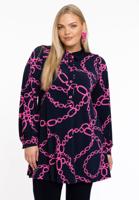 Yoek Tuniek wide bottom polo CIARA | Blauw | Maat 54/56