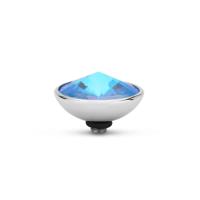 Melano Twisted Gradient Steentje Crystal Ocean Delite | Zilver