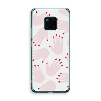 Hands pink: Huawei Mate 20 Pro Transparant Hoesje