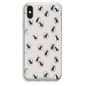 Miauw: iPhone XS Max Transparant Hoesje