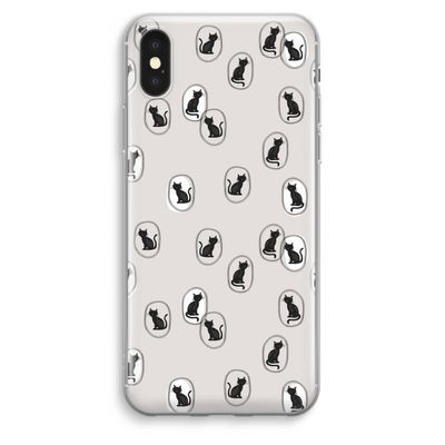Miauw: iPhone XS Max Transparant Hoesje