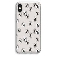 Miauw: iPhone XS Max Transparant Hoesje
